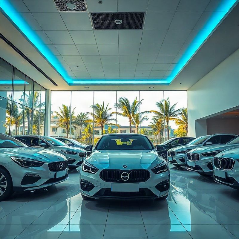 Showroom Stonexforge com veículos zero-quilômetro